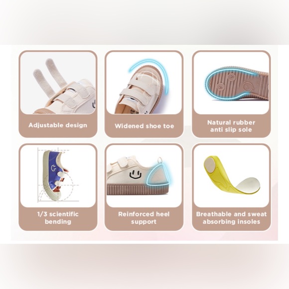 Kids canvas PAC Man Ghost Velcro sneakers size 10 - Picture 10 of 11